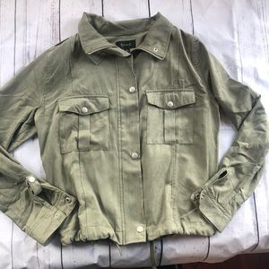 Fashion Nova “Somewhere In Downtown” Jacket Olive